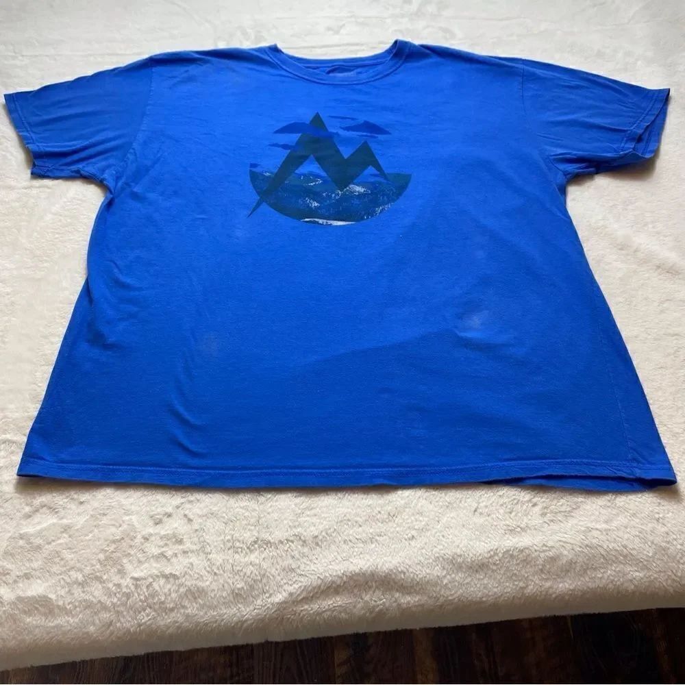 Marmot Blue Short Sleeve T-Shirt Size XXL